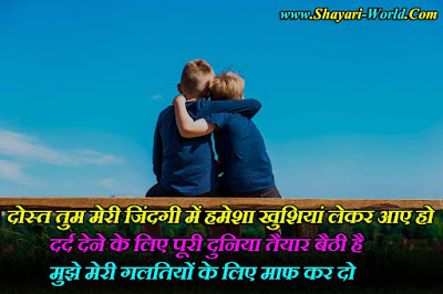 Sorry Shayari in hindi best friend