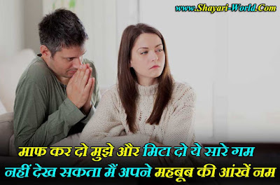 sorry shayari, 2 lines